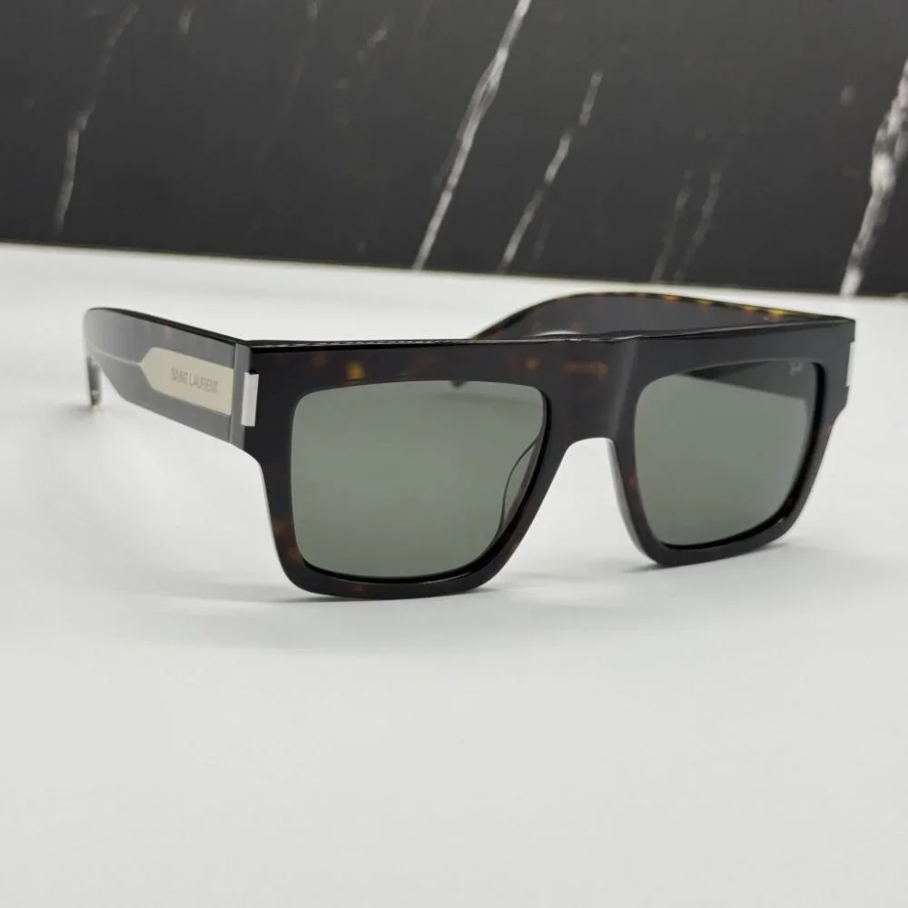 NEW SAINT LAURENT SL628 003 SUNGLASSES MEN HAVANA SQUARE EYEWEAR SL 628 003